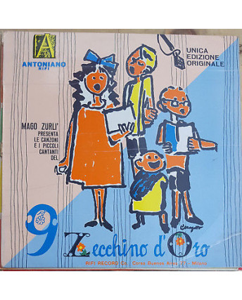 33 Giri 9° ZECCHINO D'ORO Coro Antoniano Mago Zurlì 1967 RFL LP 14020 ITA - 348