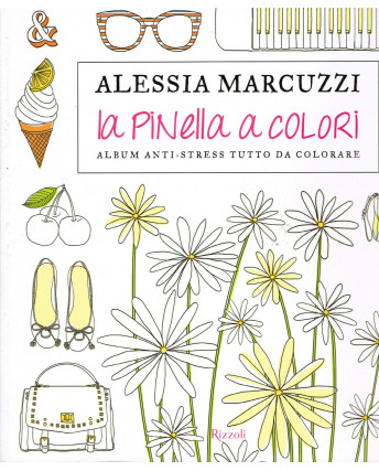 Alessia Marcuzzi:la pinella a colori album anti stress RIZ NUOVO FF02