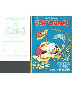 Topolino n. 749 con cartolina distr.stampe RARA ed.Walt Disney Mondadori