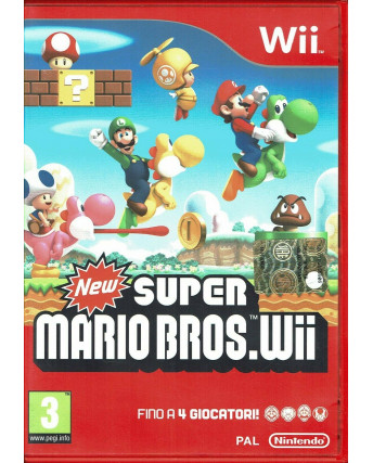 Videogioco Wii Super Mario Bros Wii Italiano libretto  NINTENDO