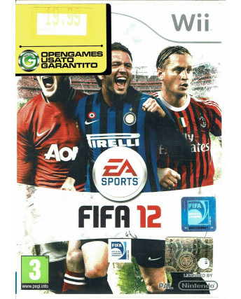 Videogioco WII FIFA 12 3+ NINTENDO italiano libretto 