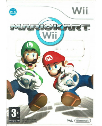 Videogioco WII MARIO KART completo di volante e scatola PAL 3+ Nintendo