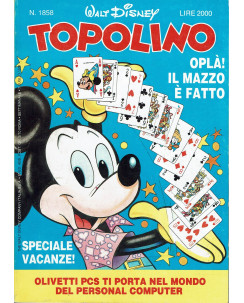 Topolino n.1858 ed. Walt Disney Mondadori