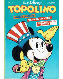 Topolino n.1816 ed. Walt Disney