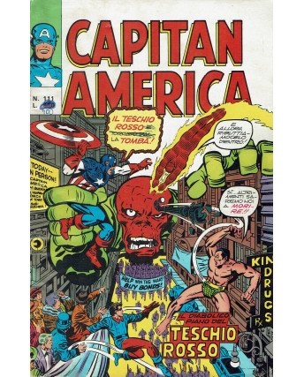 Capitan America n.111 il diabolico piano del Teschio Rosso ed. Corno