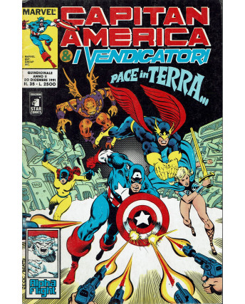 Capitan America e I Vendicatori N.35 pace in terra ed. Star Comics