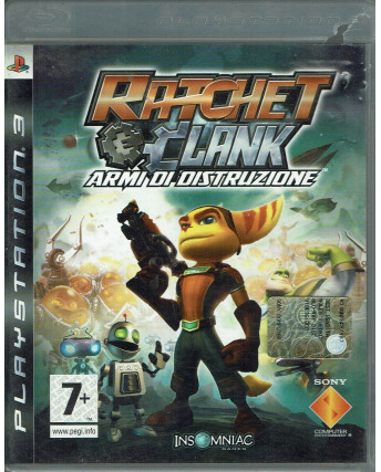 Videogioco per Playstation 3: RAtchet e Clank armi distruzione 7+ Insomniac libr