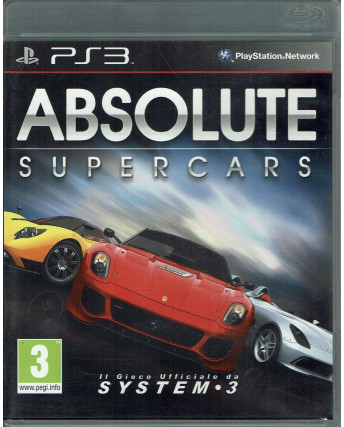 Videogioco per Playstation 3: ABSOLUTE SUPERCARS Ita 3+ System
